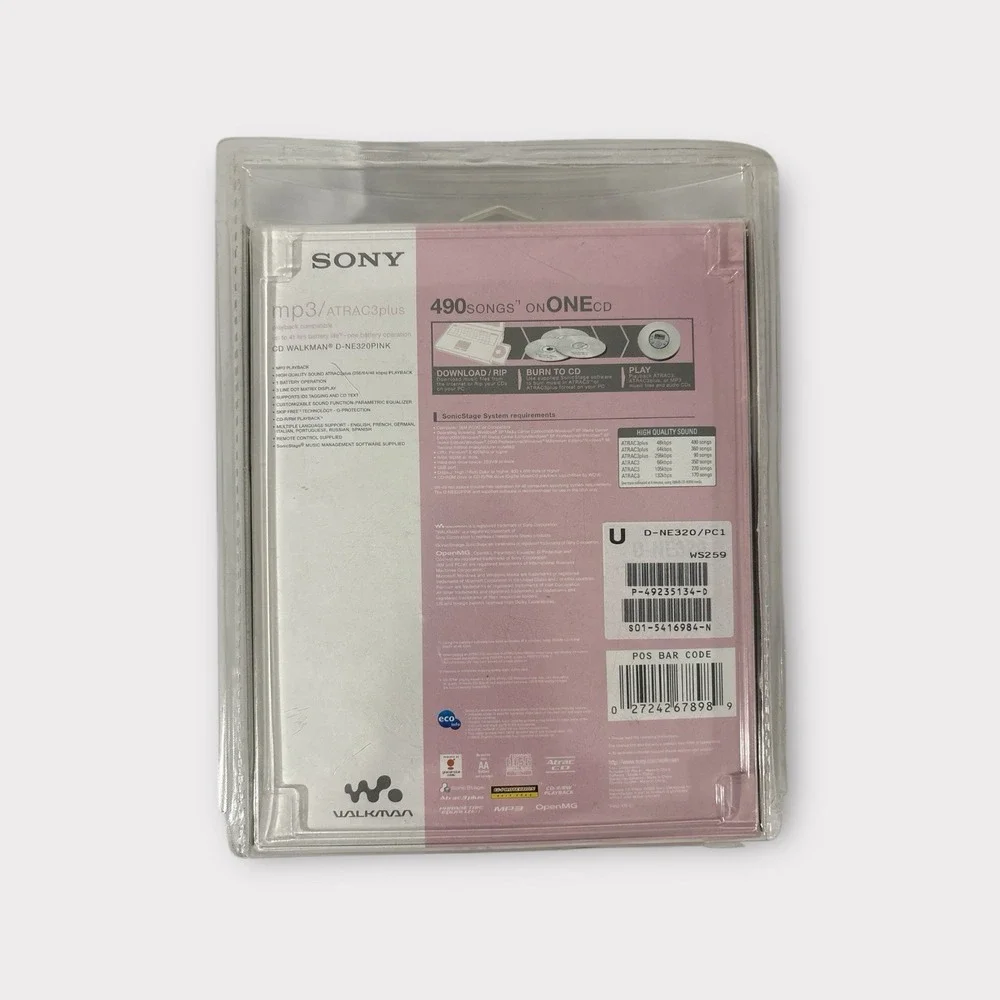 Sony D-NE320 Walkman Atrac3plus MP3 Portable CD Player (NEW) Box Damage